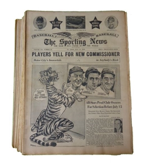 1951 The Sporting News Complete Year (52 Issues) 